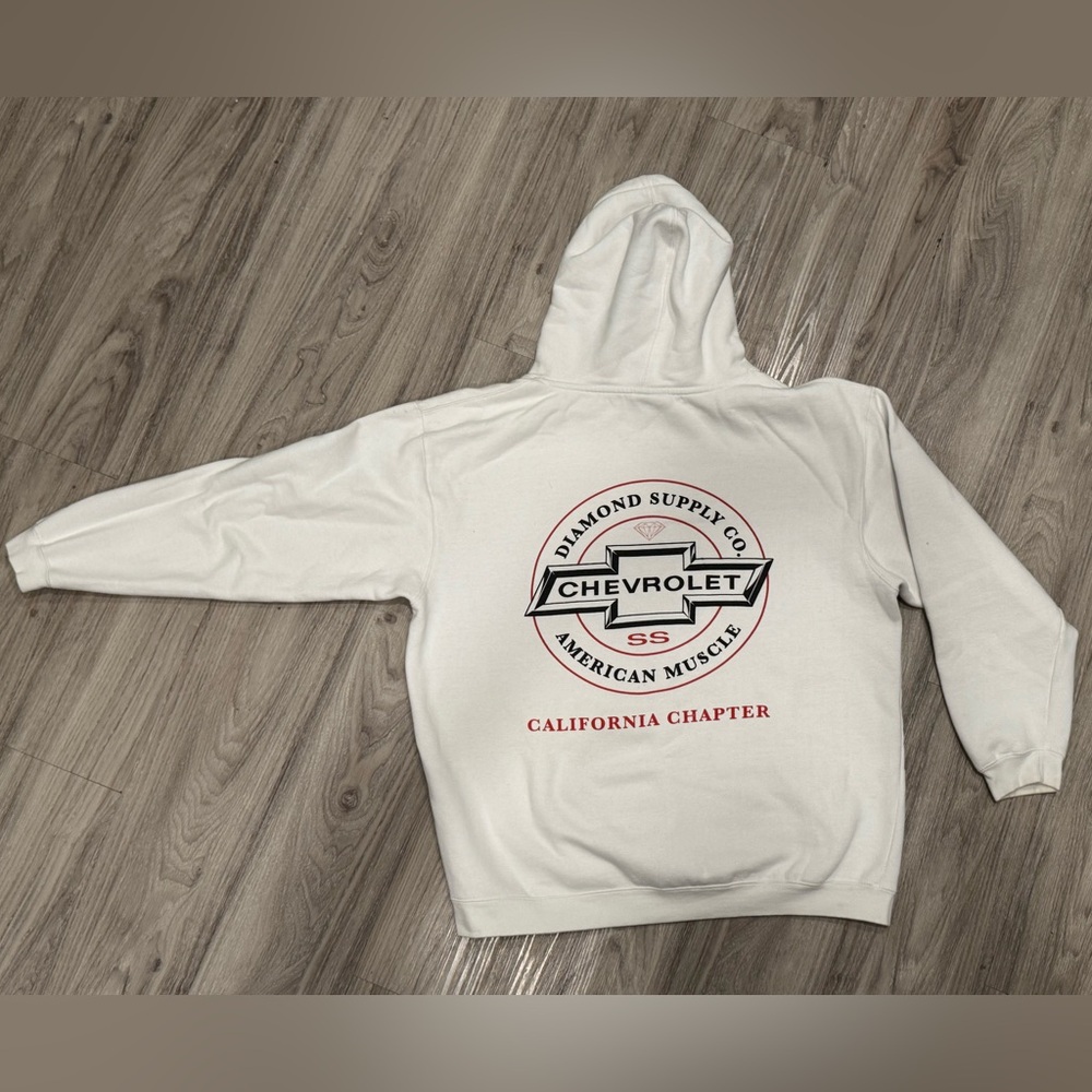 Diamond Supply x Chevrolet American Muscle Hoodie White